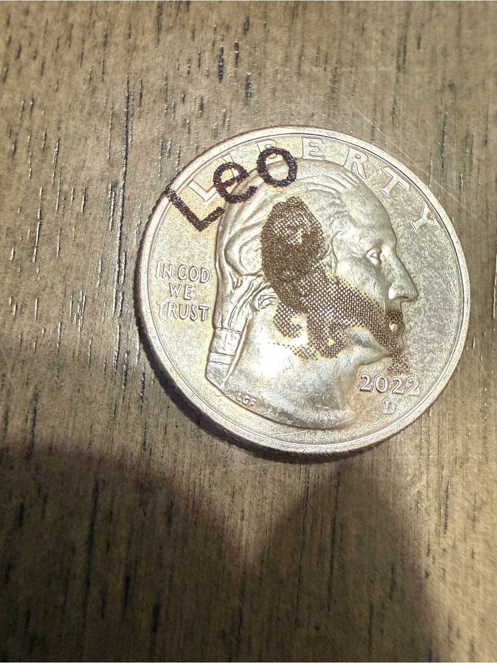 Leo mufasa coin keychain